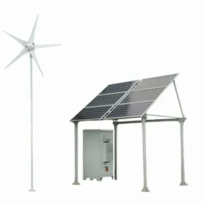 Solar power generation installation on the top floor of a solar telecom integrated cabinet